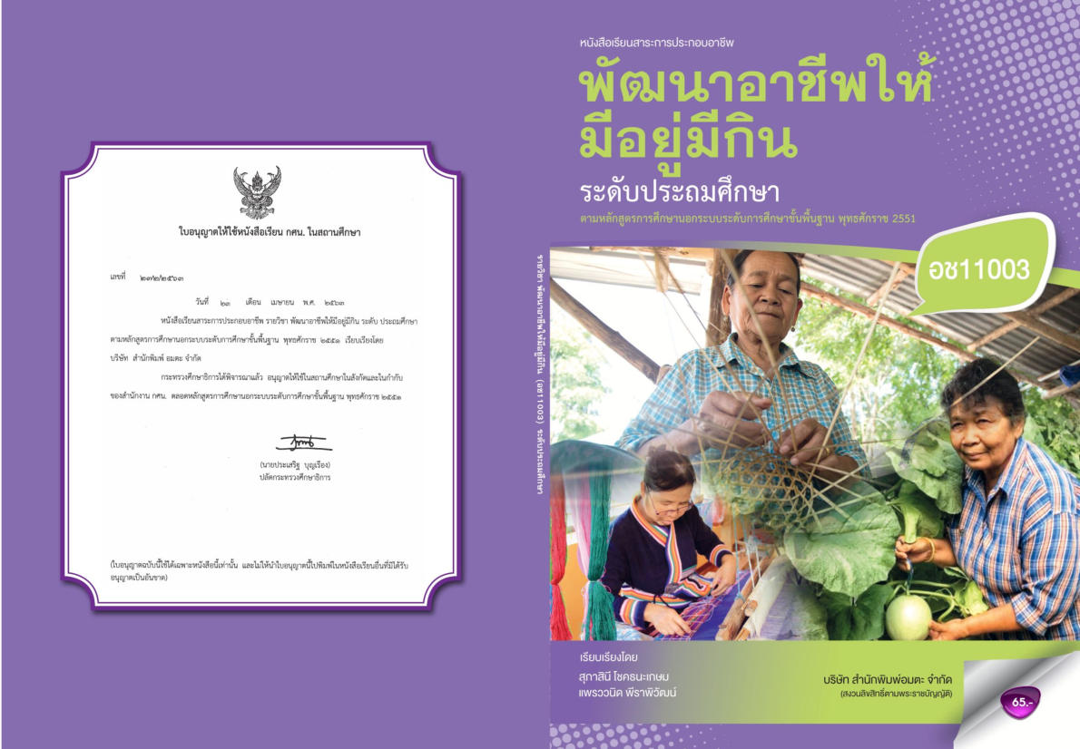 วิชาพัฒนาอาชีพให้มีอยู่มีกิน (อช11003)