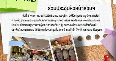 ประชุมหัวหน้าส่วนราชการ หัวหน้าหน่วยงานรัฐวิสาหกิจ ผู้บริหารสถานศึกษา ผู้บริหารองค์กรปกครองส่วนท้องถิ่นประจำเดือนพฤษภาคม 2568