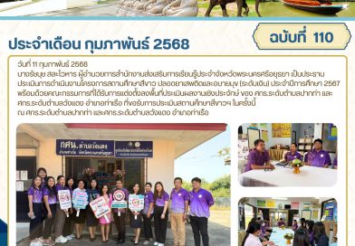 ประเมินการดำเนินงานโครงการสถานศึกษาสีขาว ปลอดยาเสพติดและอบายมุข (ระดับเงิน) ประจำปีการศึกษา 2567